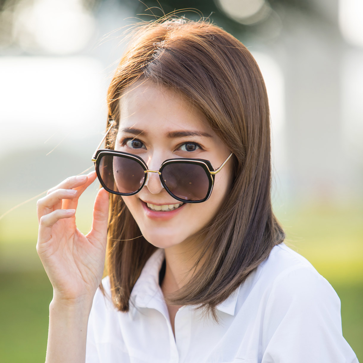 Polarized太陽眼鏡-造型雙框-女 Polarized太陽眼鏡-造型雙框-女