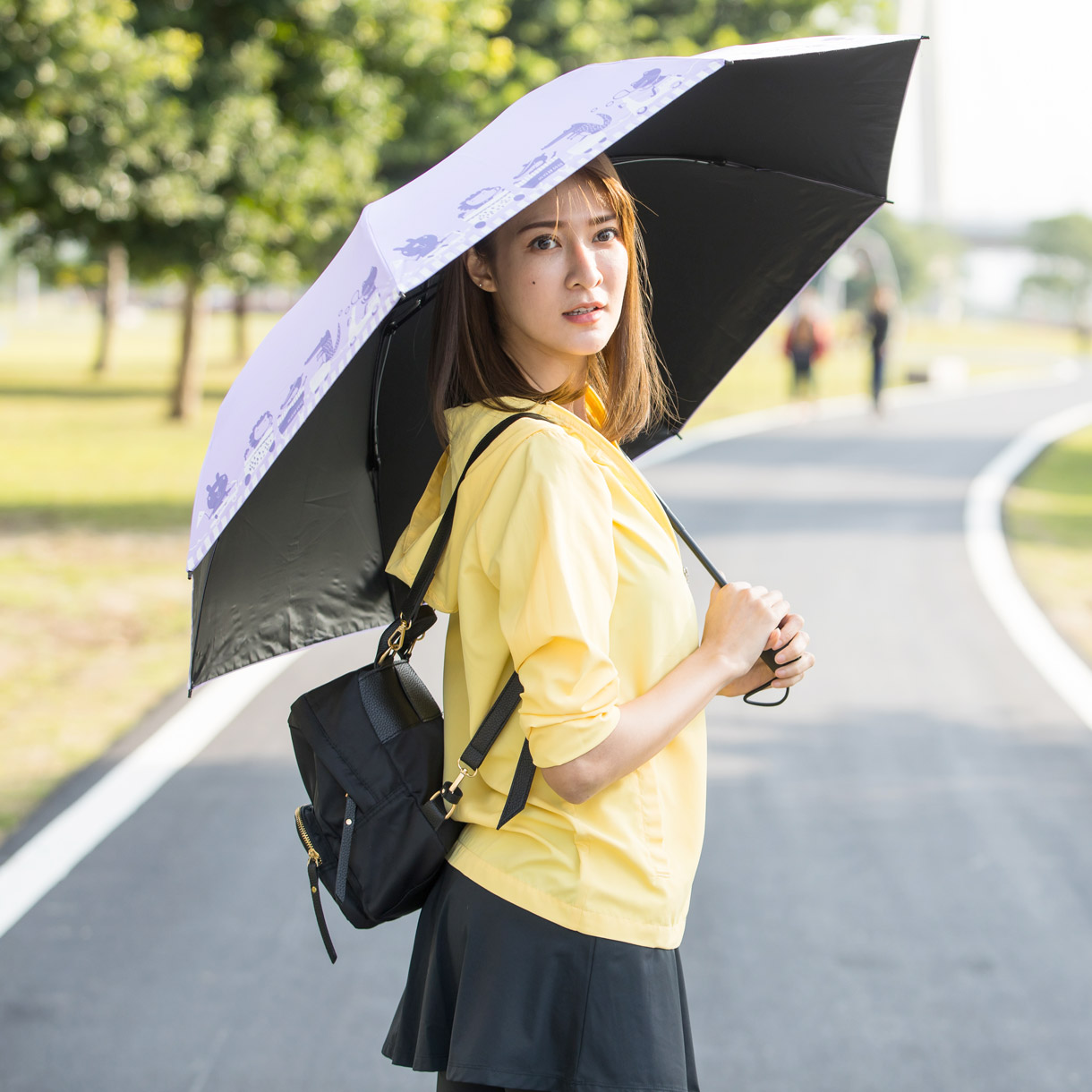 抗UV-晴雨自動反向傘-動物派對 抗UV-晴雨自動反向傘-動物派對