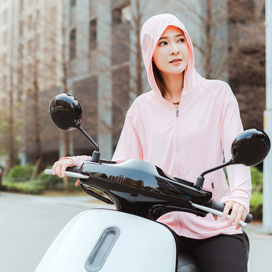 抗UV-涼感口罩連帽女外套-開眼洞 抗UV-涼感口罩連帽女外套-開眼洞