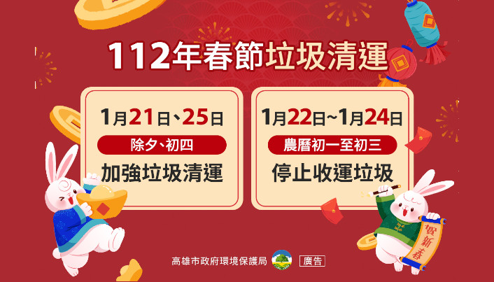高雄市垃圾清運公告