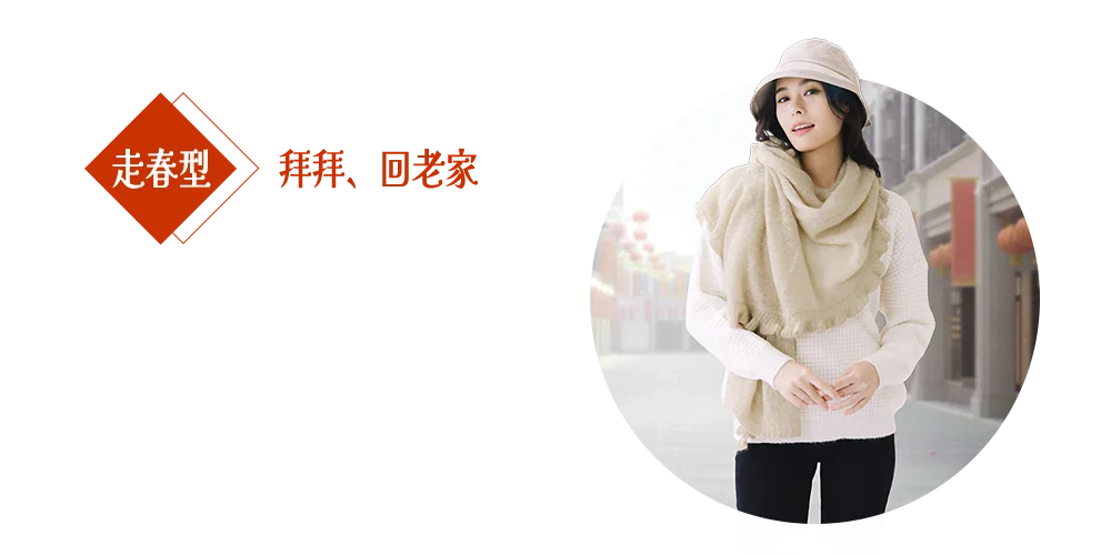 走春型穿搭，拜拜、回老家推薦Aurelia羊毛飄逸罩衫圍巾