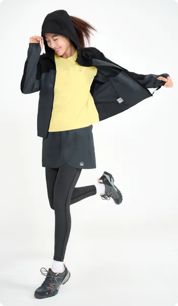 抗UV-環保防潑水中長版風衣外套-女