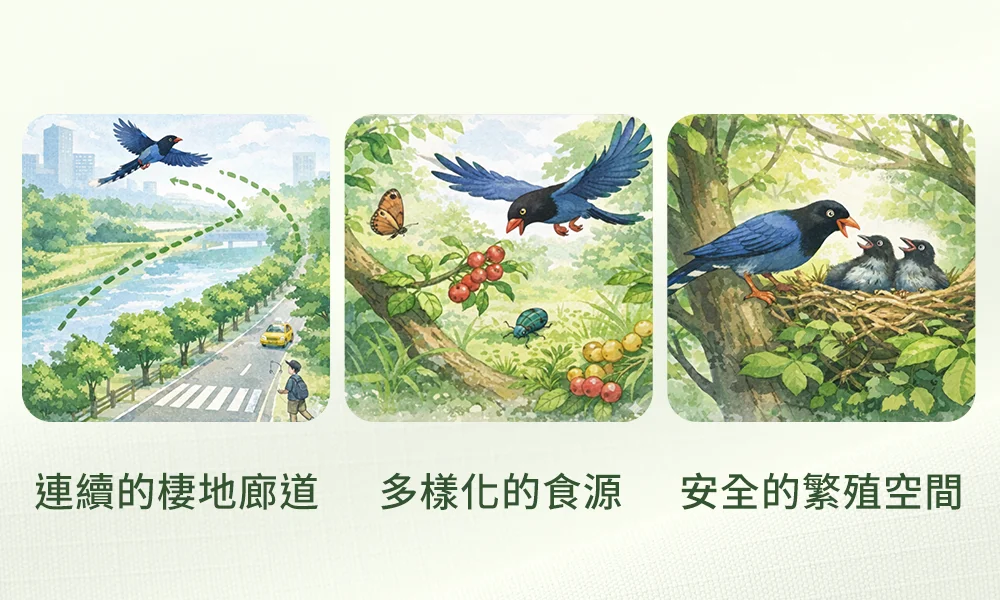 城市綠地提供了三大關鍵資源